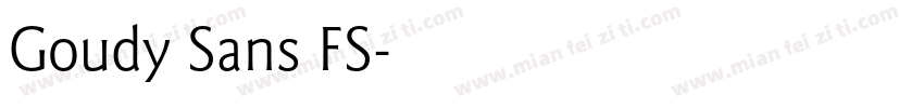 Goudy Sans FS字体转换